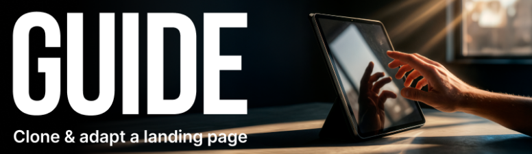 Инструкция: как быстро скопировать лендинг/прелендинг и адаптировать его под свой оффер