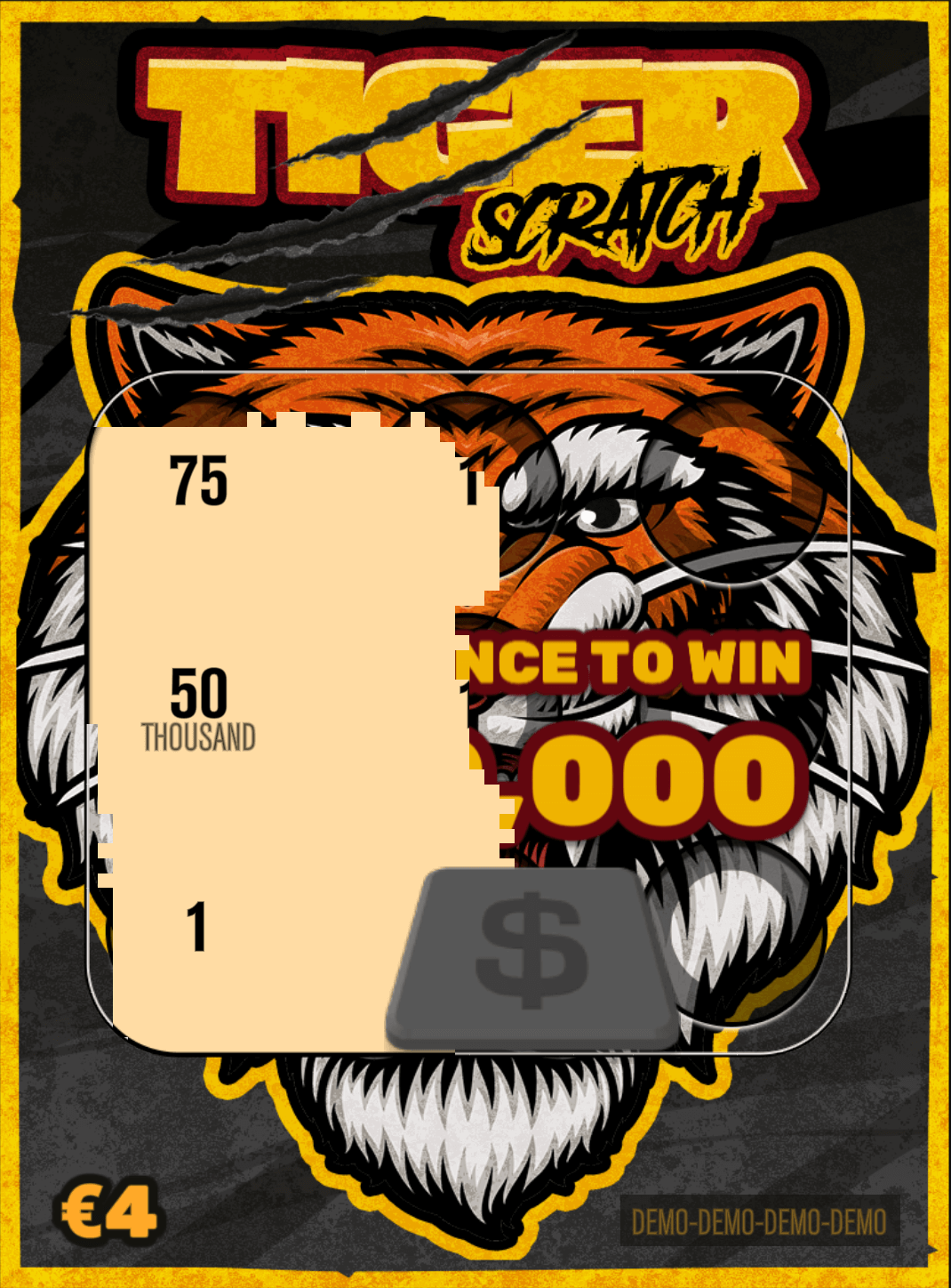 Tiger Scratch — скретч-игра от Hacksaw Gaming.