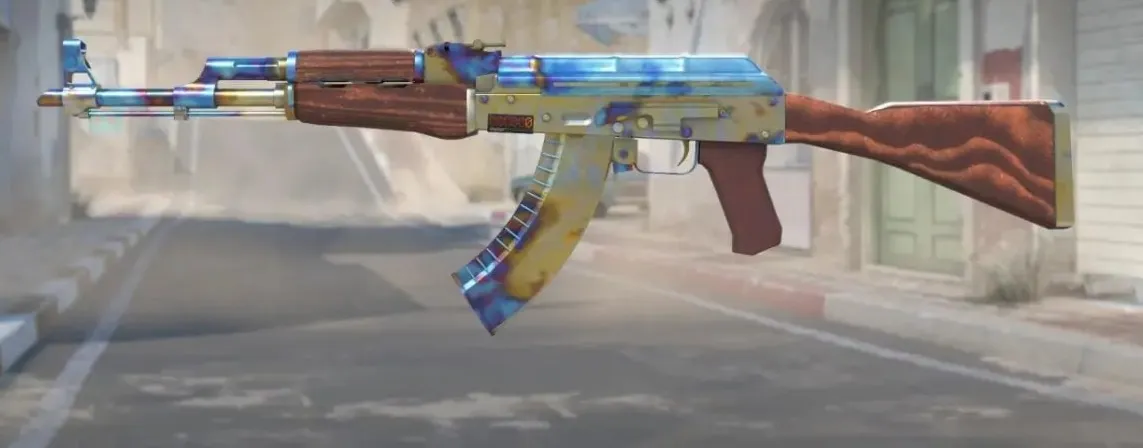 Скин на AK-47 StatTrak Case Hardened FN #661.