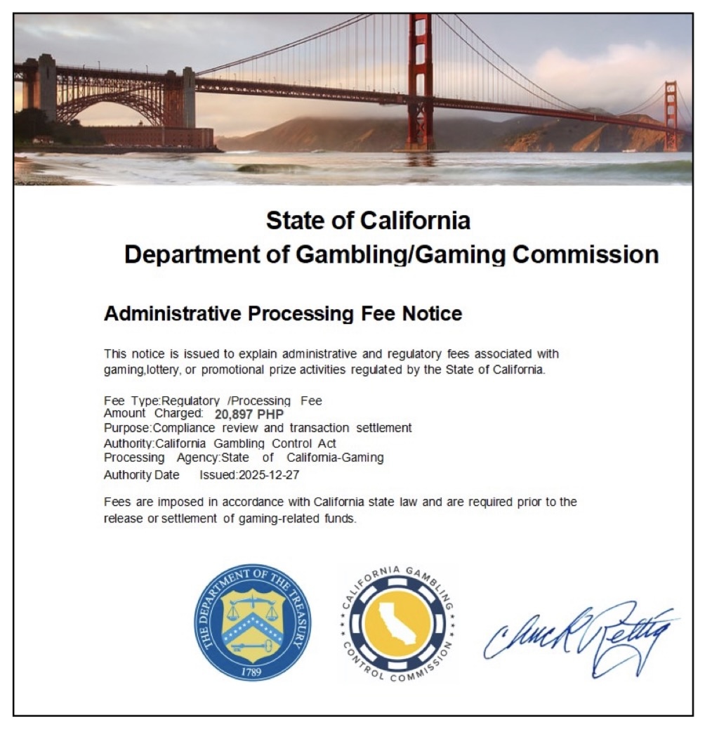 Лотерея California Scratch Card использовала имя регулятора для обмана игроков