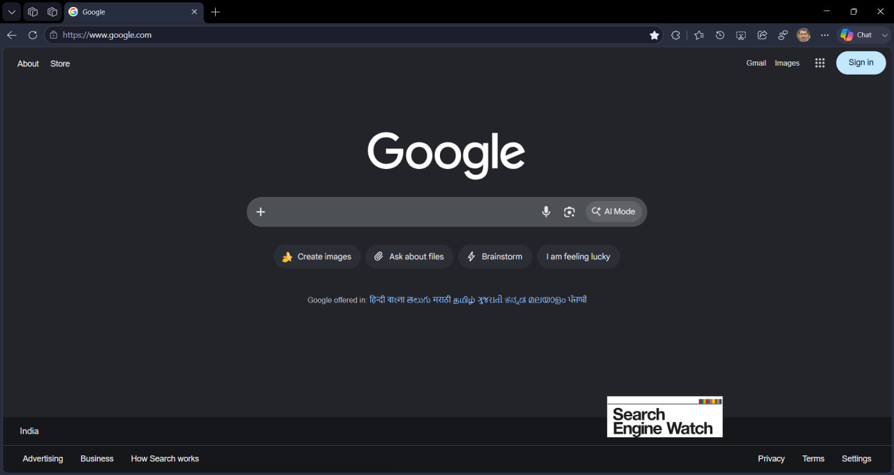 Google удаляет кнопку «Поиск» с главной страницы