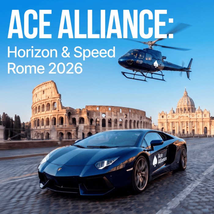 Ace Alliance: Horizon & Speed Rome 2026 — суперкары, вертолеты и хай-левел нетворкинг в iGaming